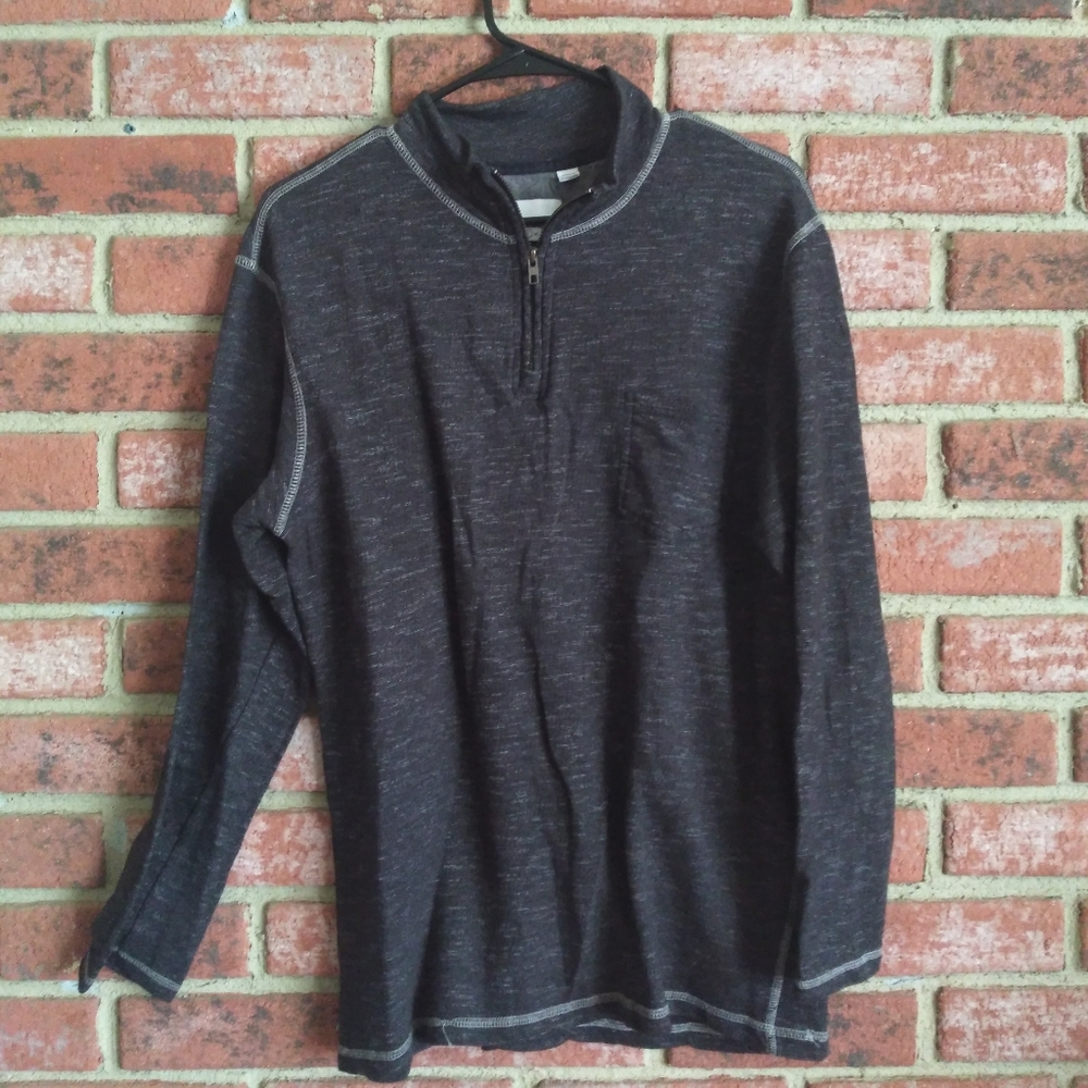 Paper denim & Cloth half zip pullover shirt